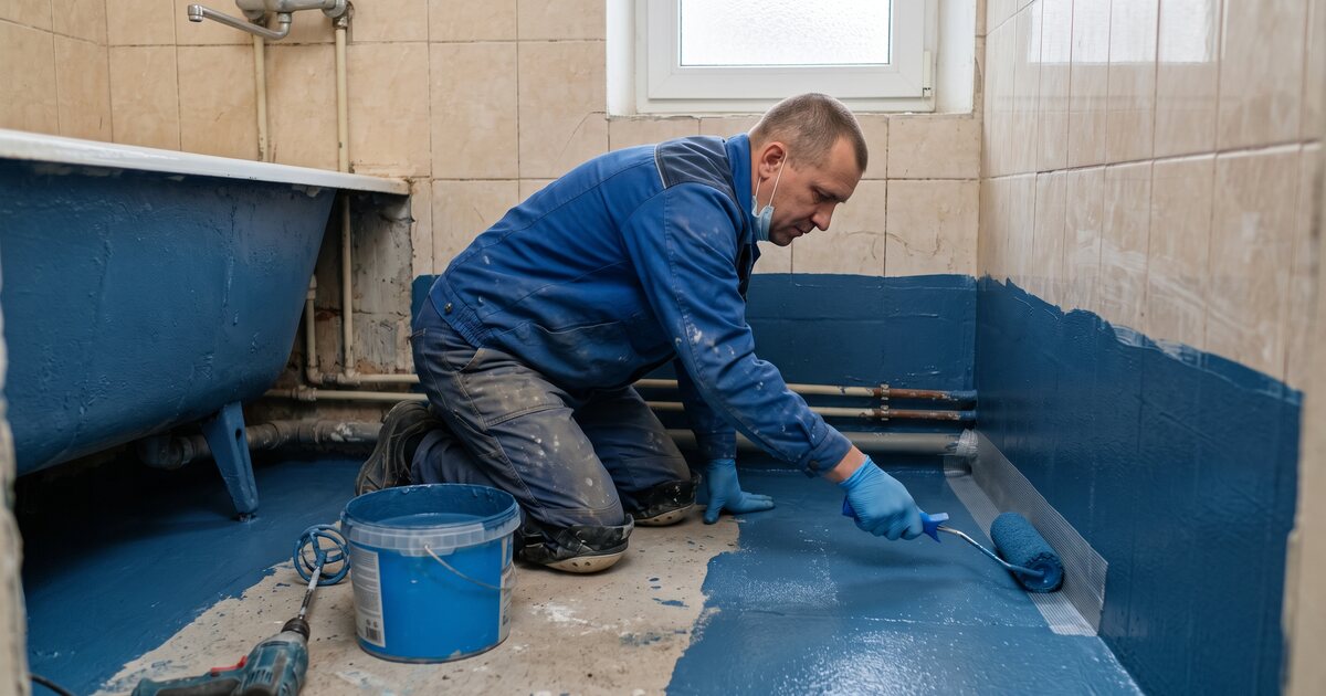Гидроизоляция ванной комнаты: где нужна, чем делать и как проверить