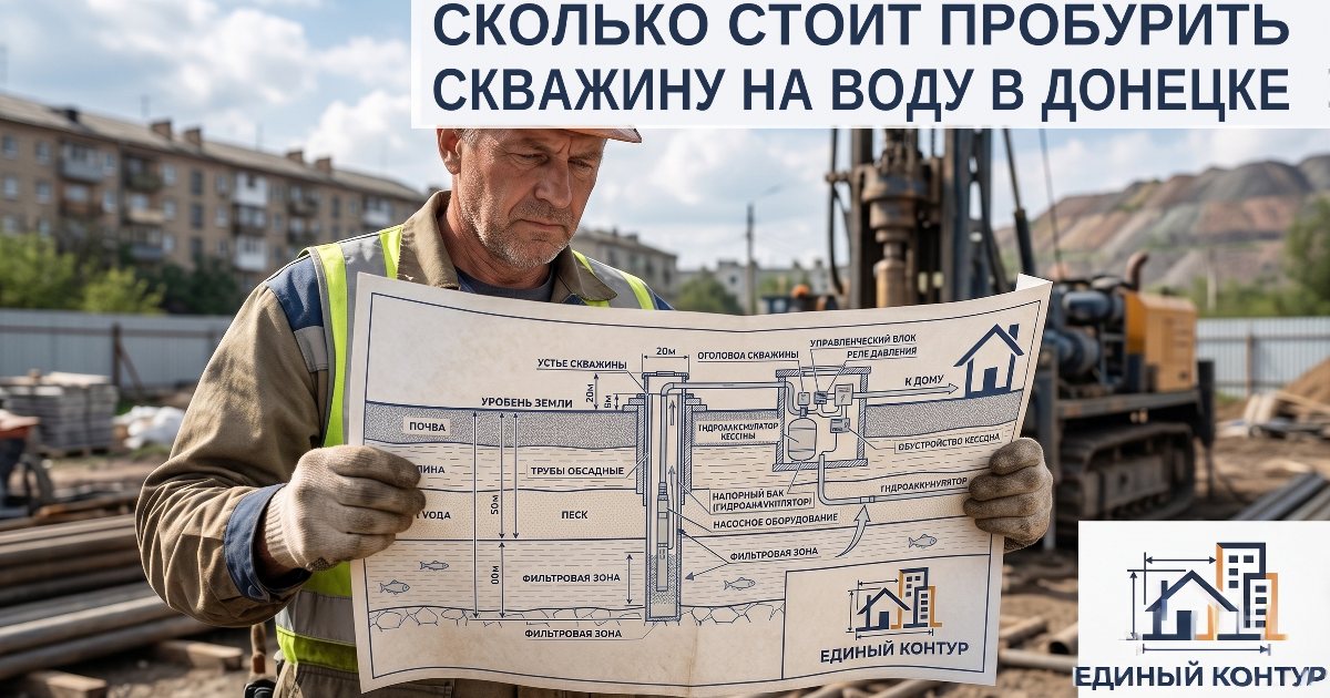 Сколько стоит пробурить скважину на воду в Донецке и ДНР